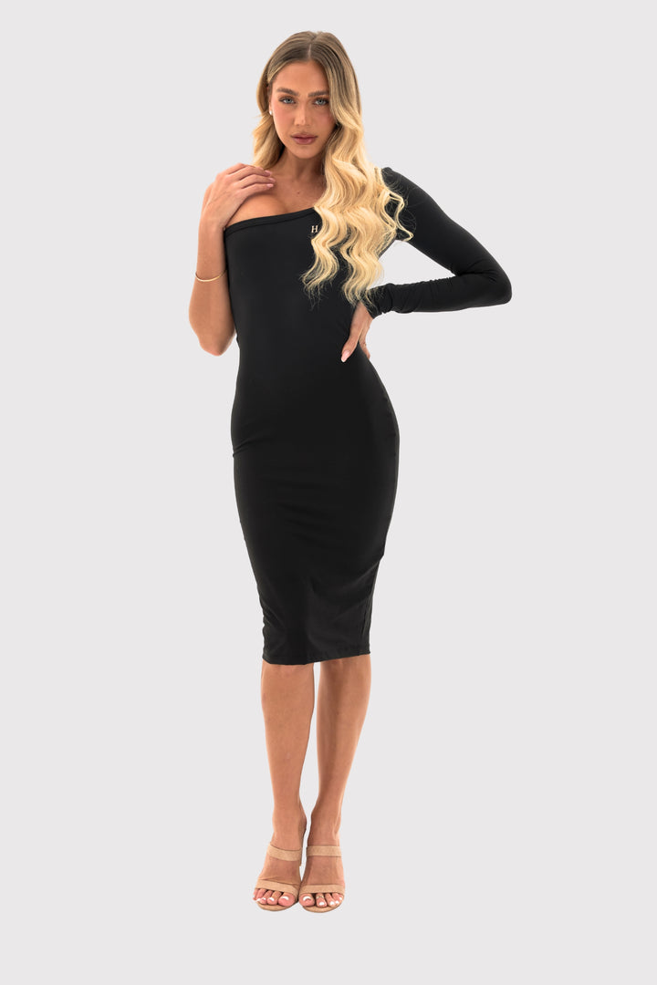 Midi Dress With Cut Out