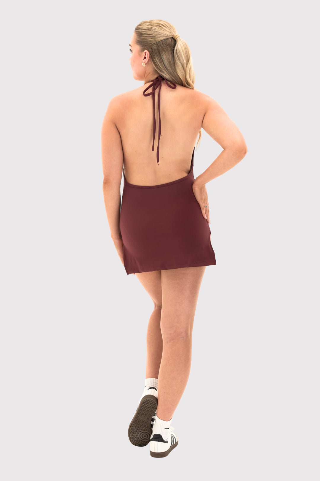 Backless Halter Dress