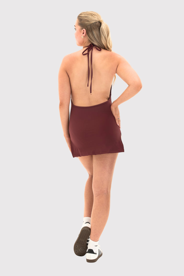 Backless Halter Dress