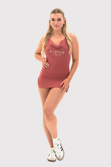 Cowl Neck Halter Dress