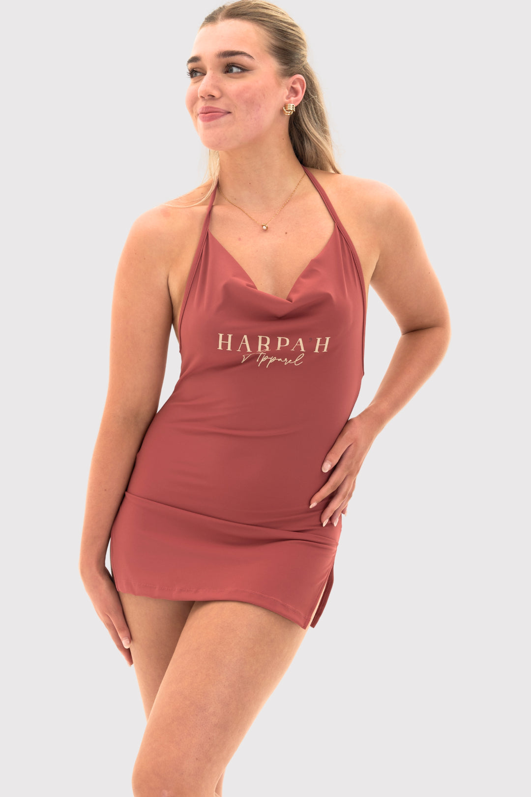 Backless Halter Dress