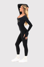Flexara™ Long-Sleeve Full Length Jumpsuit