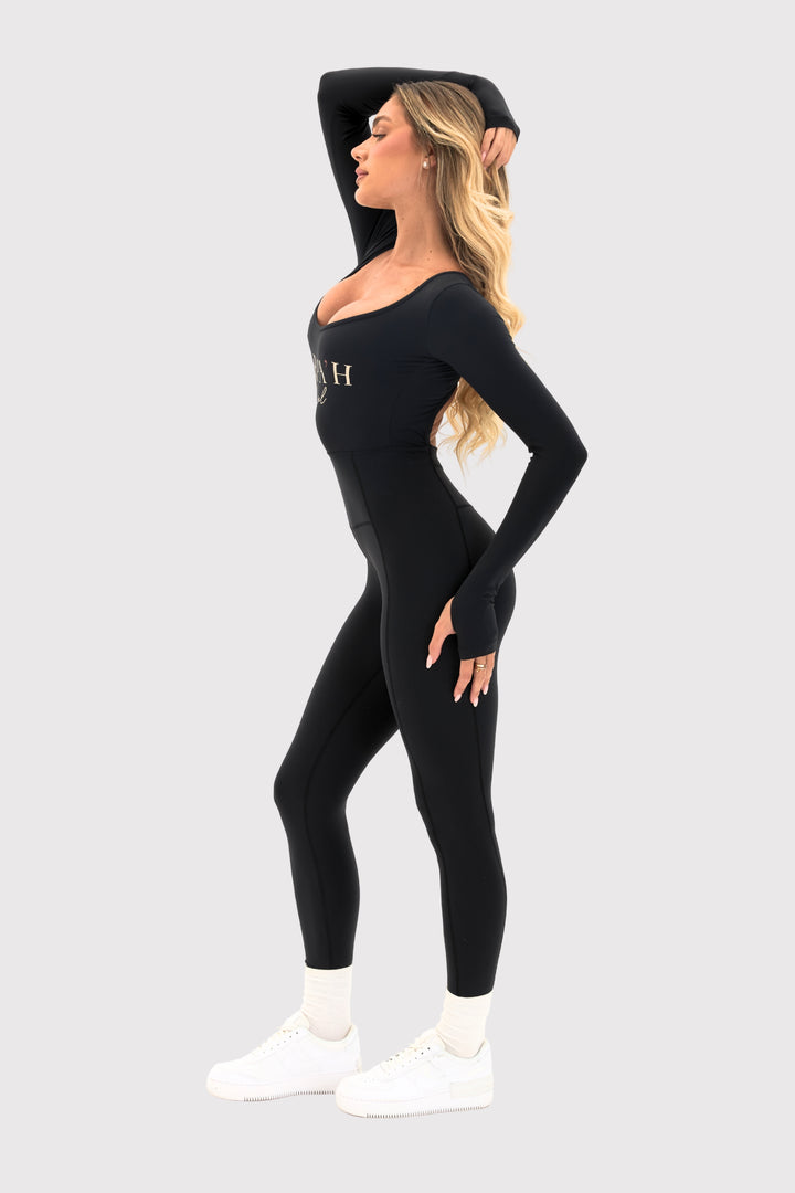Flexara™ Long-Sleeve Full-Body Bodysuit