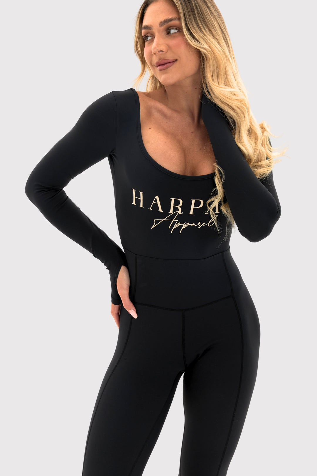 Flexara™ Long-Sleeve Full-Body Bodysuit