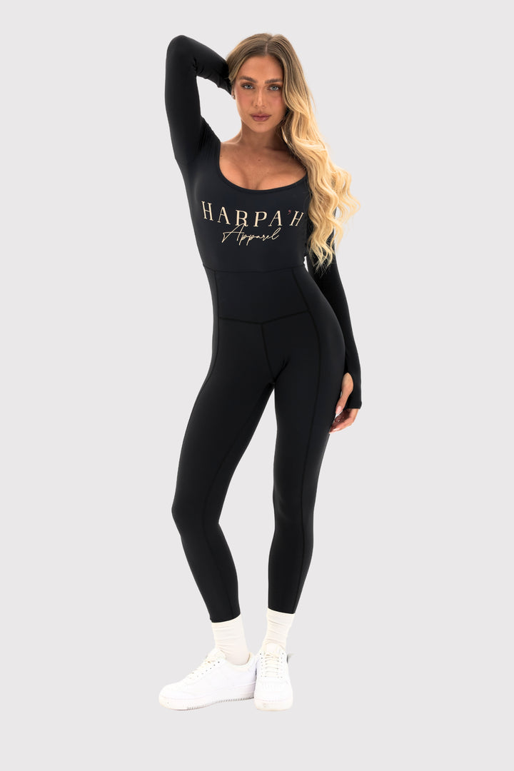 Flexara™ Long-Sleeve Full-Body Bodysuit