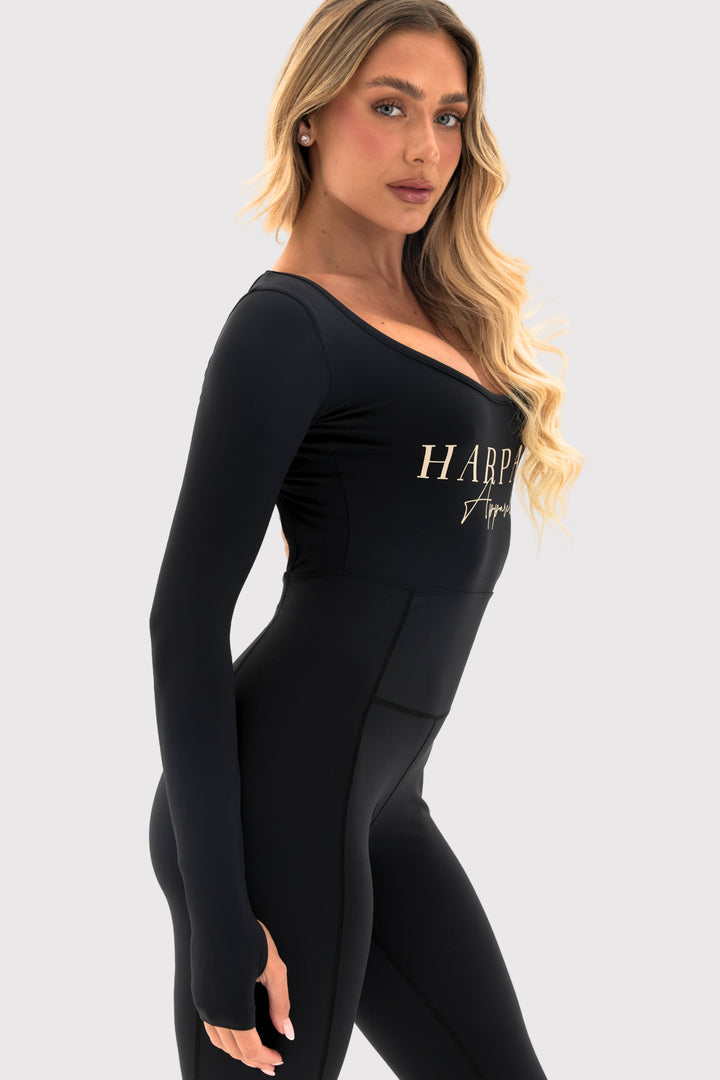 Flexara™ Long-Sleeve Full-Body Bodysuit
