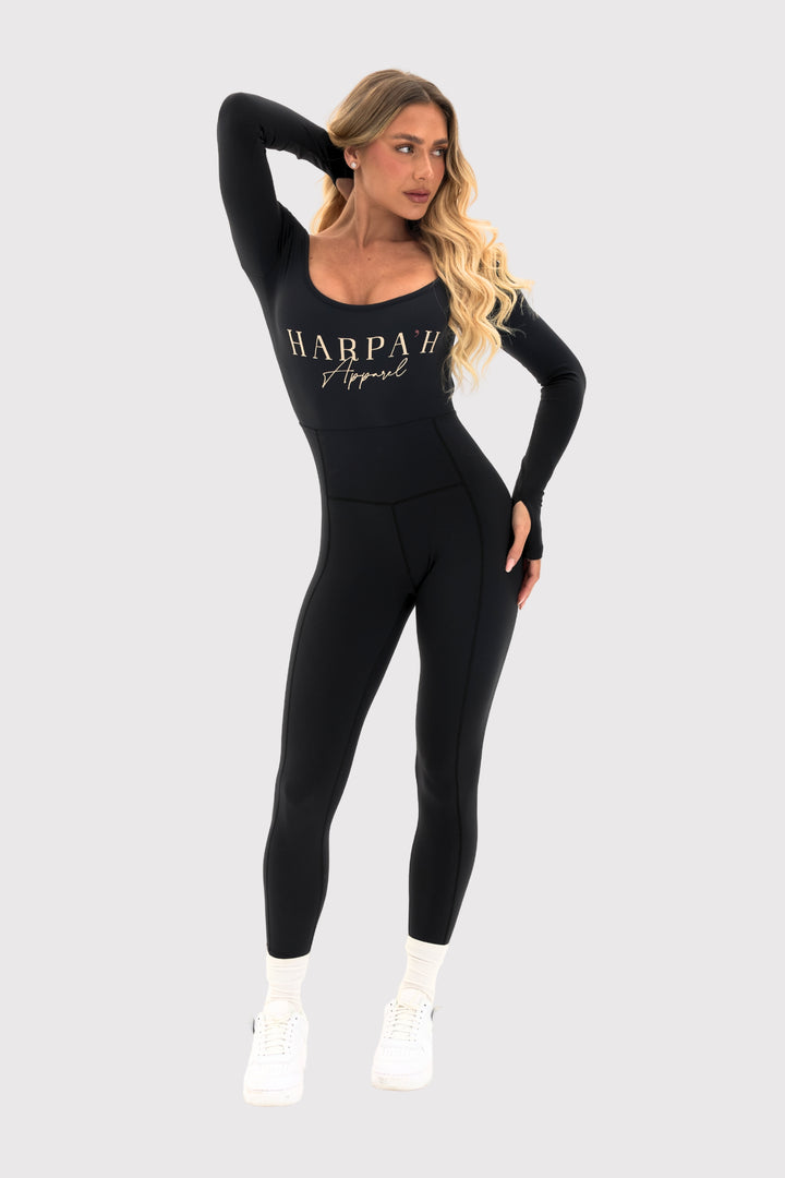 Flexara™ Long-Sleeve Full-Body Bodysuit