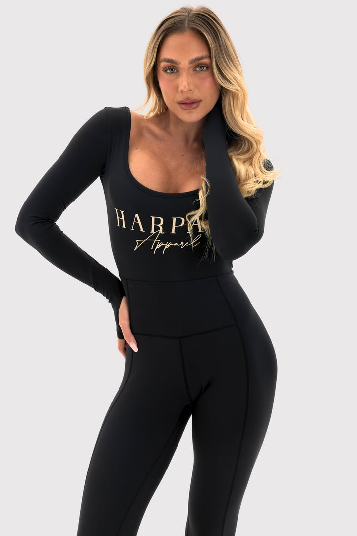 Flexara™ Long-Sleeve Full-Body Bodysuit