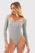 Flexara™ Square Neck Long-Sleeve Bodysuit