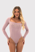 Flexara™ Square Neck Long-Sleeve Bodysuit