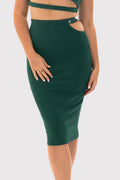 PeachLuxe™ High-Rise Bodycon Midi Skirt