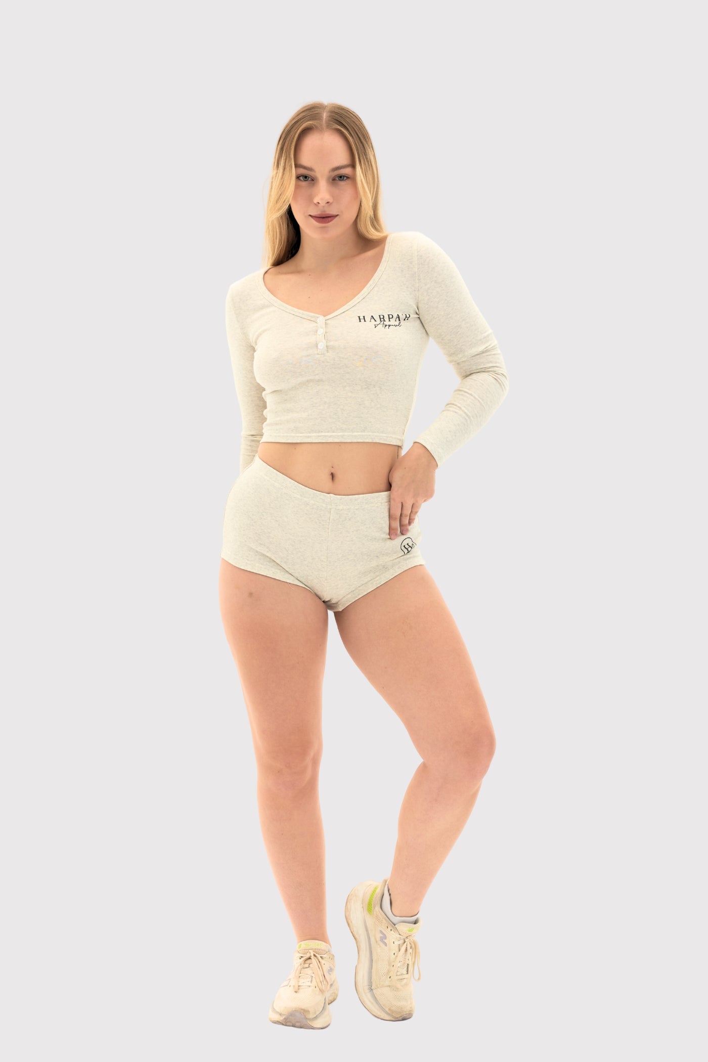 Henley Crop Top