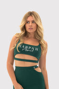 PeachLuxe™ Spaghetti Strap Cut-out Cropped Tank Top
