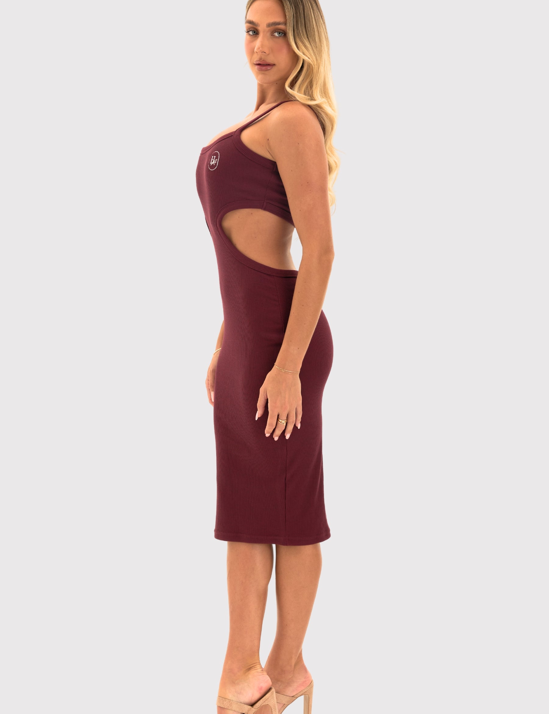 Asymmetrical Midi Dress